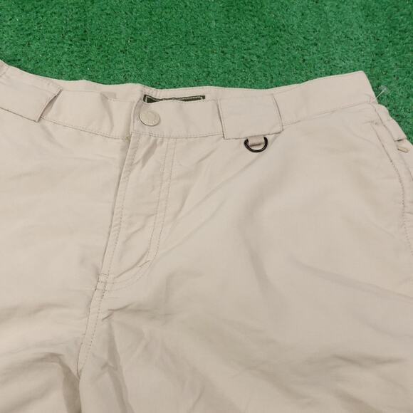 Eddie Bauer Pants Womens 8 Khaki Convertible Hiking Nylon Cargo Zip Off Travel - Picture 3 of 13